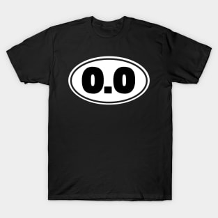 0.0 Funny Running T-Shirt